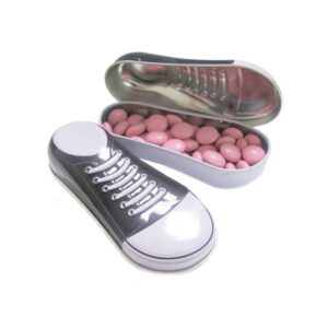 Sneaker Tin Filled With Chocolate Buttons
