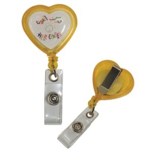 Heart Shaped Retractable Badge Reel