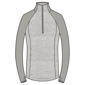 Adidas® Heathered Half Zip Layering Sweatshirt