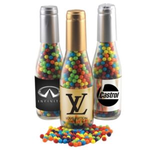 8" Champagne Bottle with Mini Jawbreakers Candy