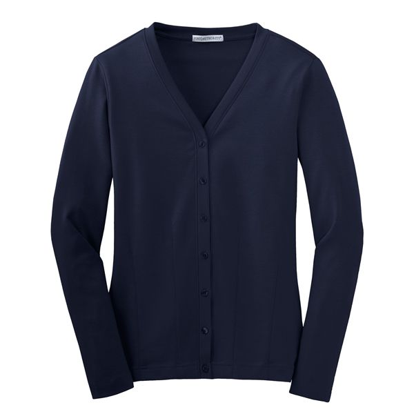 Port Authority Ladies Modern Stretch Cotton Cardigan.