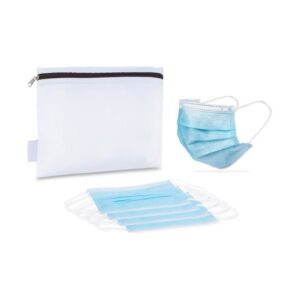 Single Use Face Masks (5 pack) and Storage Pouch Kit