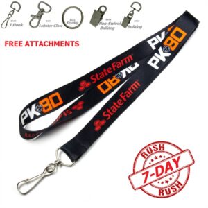 7-Day Rush Dye-Sublimation Lanyard Custom Event Lanyards