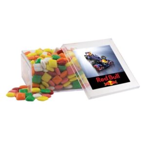 Mini Chicklets in a Clear Acrylic Large Box
