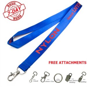 7 Day Rush Nylon Lanyards w/ Custom Imprint Event