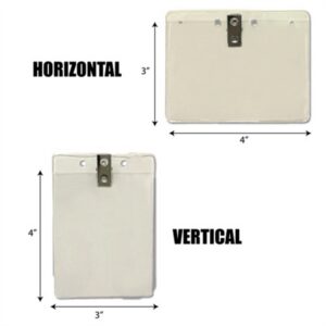 Badge Holder with Bulldog Clip