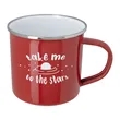 11.8 oz. Enamel Mug with Stainless Steel Rim with Steel C...