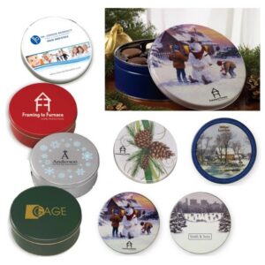 Collector Tin Filled With Twist Wrapped Truffles