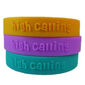 Embossed Wristband W/ Custom Imprint Silicone Wristbands