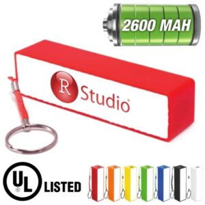 Cobra - Plastic 18650 LiIon powerbank and keyring attachment