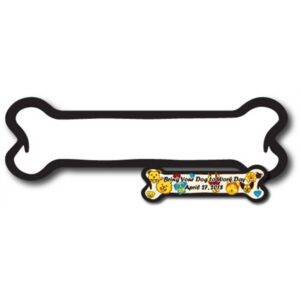 2" x 7" 30 Mil Dogbone Car and Truck Magnet