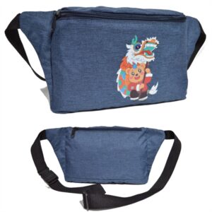 Waterproof Heathered Fanny Packs w/ 2 Zippers & Custom Logo