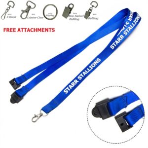 1/2" Nylon Lanyard w/ Safety Breakaway Custom Lanyards