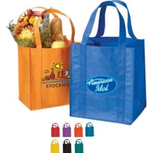 Grocery Non Woven Tote Bag with 20" Straps 80GSM