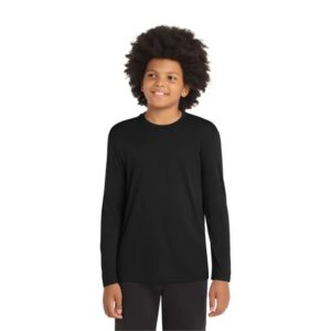 Sport-Tek Youth Long Sleeve PosiCharge Competitor Tee.