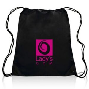 Polyester Drawstring Backpack 14"W x 16.5"H Cinch Bag