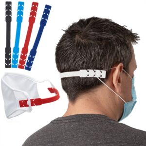 Adjustable Face Mask Extenders Silicone Hooks w/ 3 Slot