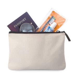 Avery Cotton Zippered Pouch