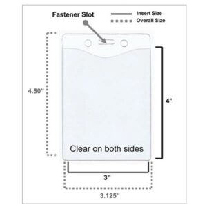 Economy Badge Holder Vertical