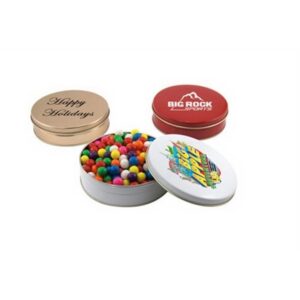Gumballs in a Round Tin with Lid-6" D