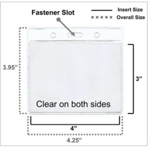 Economy Badge Holder Horizontal