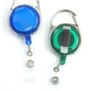 Transparent Carabiner Badge holder