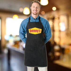 Wide Bib Butcher Apron w/ Custom Logo Full Length Apron