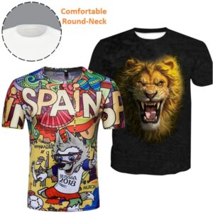 Unisex Round Neck T shirt w/ Edge to Edge Custom Sublimation