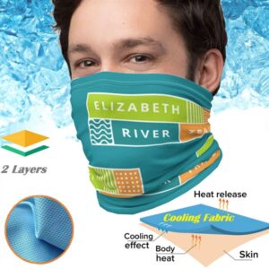Cooling Neck Gaiter Full Color Summer Face Bandana Mask