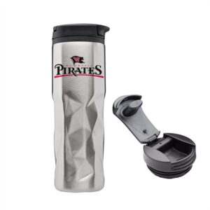 13.5 Oz Travel Tumbler w/ Geometric Design & Flip Top Lid