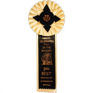 Rosettes with Celluloid Buttons