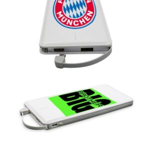 10000 mAH Heavy Duty Power Bank Slim Bar w/ Apple Adopter