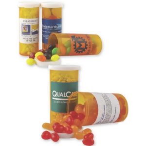 Promo Pill Bottle filled with Cinnamon Imperials