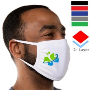 2-Layer Reusable Cotton Face Mask w/ Elastic Loop