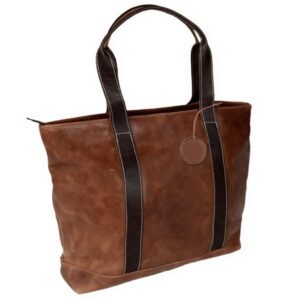 Westbridge Two-Tone Leather Tote