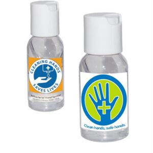 1 Oz. USA Made Hand Sanitizer Gel Bottle Antibacterial