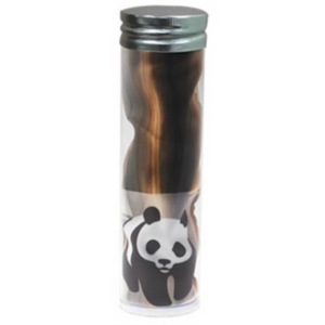 Microfiber Cloth 6" x 6" in a clear tube with label