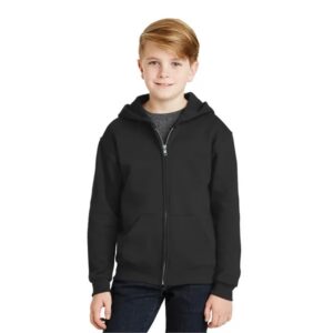 Jerzees - Youth NuBlend Full-Zip Hooded Sweatshirt.