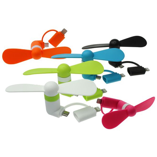 Mini USB Fan Dual with Lightning and Micro USB