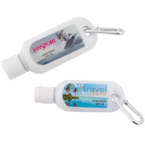 2 oz sunscreen lotion with carabiner SPF30