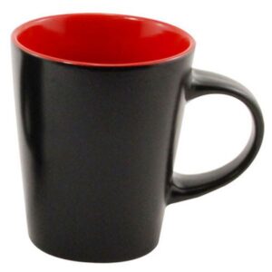 12 oz Silk Black Coffee Mug and Colored Interior