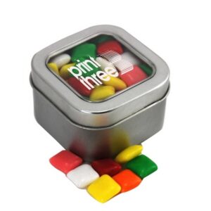 Tin with Window Lid and Mini Chicklets