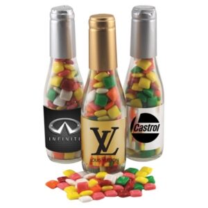 8" Champagne Bottle with Mini Chicklets