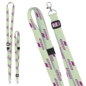 Universal Source® 3/4" Adjustable Polyester 4 Color Lanyard