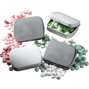 Peppermint Mints in Embossed Pocket Mint Tin