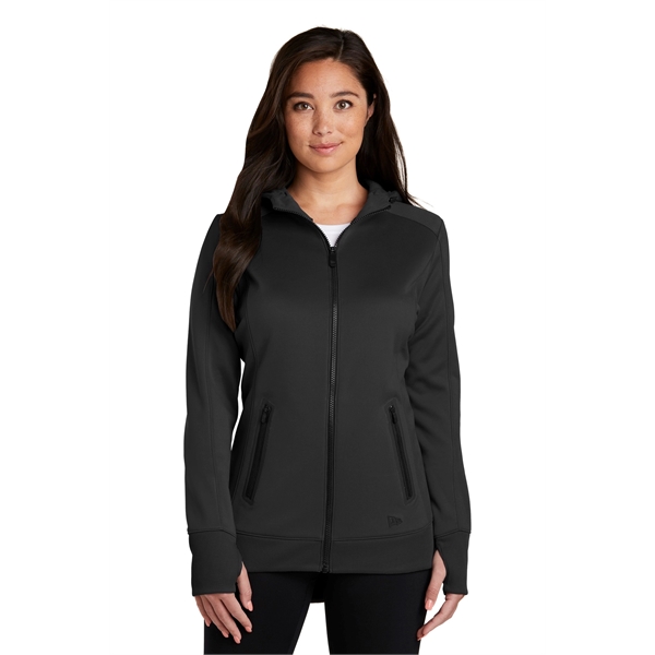 New Era Ladies Venue Fleece Full-Zip Hoodie.
