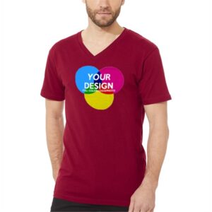 3-Piece Low Min Next Level Full Color Men's V-Neck T Shirt