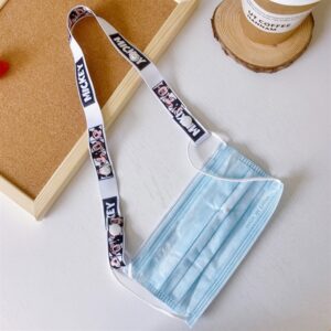 5/8" Full Color Face Mask Lanyard w/ Snap Button Adjustable