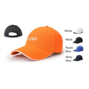 6 panel Headwear Sandwich cotton Baseball Caps