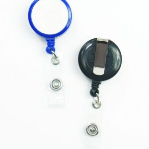 Logo Badge Reel w/ Custom Imprint & Bulldog Clip Backing